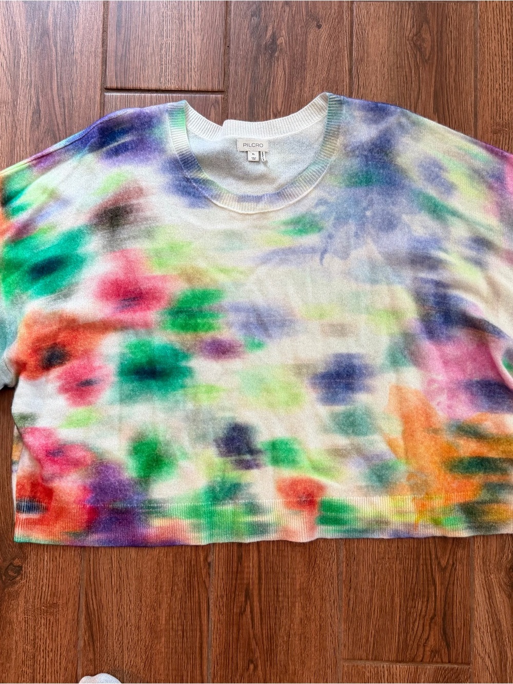 Pilcro Multicolor Tie-Dye Crewneck cashmere Sweater - / Women’s xl